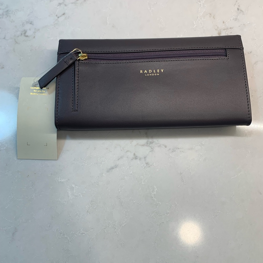 NEW Radley London Scottie Dog Love Plum Wallet - Picture 3 of 7